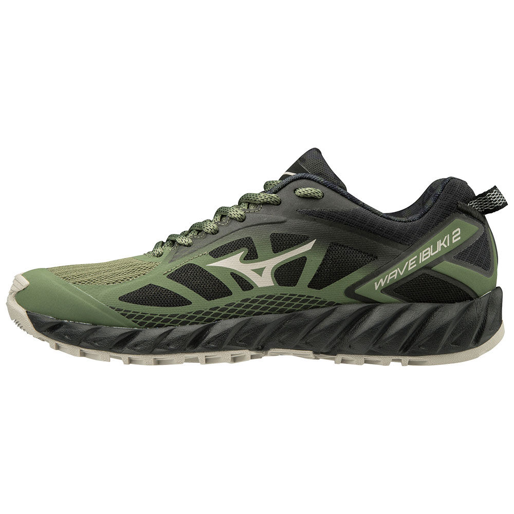 Damske Trail Bežecká Obuv Mizuno WAVE IBUKI 2 Zelene/Čierne/Strieborne Vypredaj KPAC92840